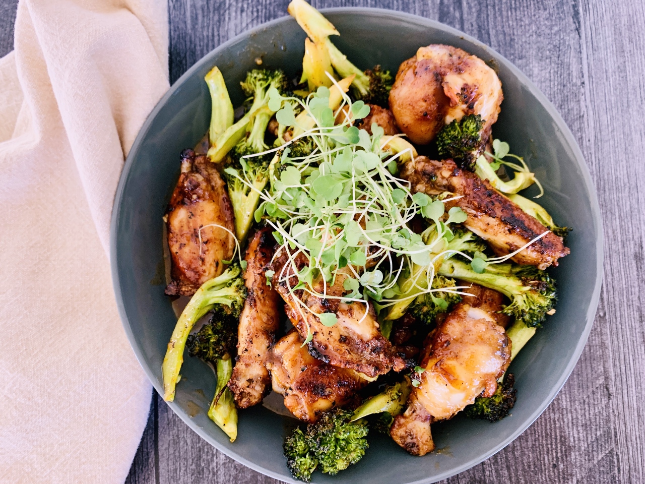 Hot Honey Garlic Chicken Wings & Broccoli – Recipe! Image 2
