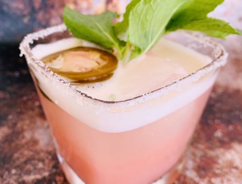 Creamy Strawberry-Jalapeno Infused Margarita – Recipe!