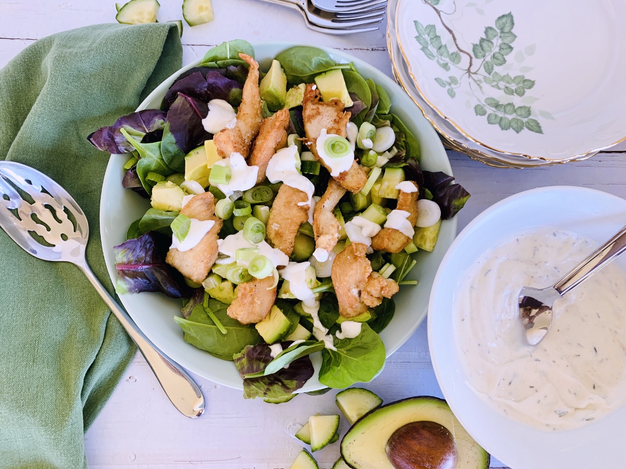 Crispy Chicken Salad with Cool Ranch Dressing 001 (1280x960) Live