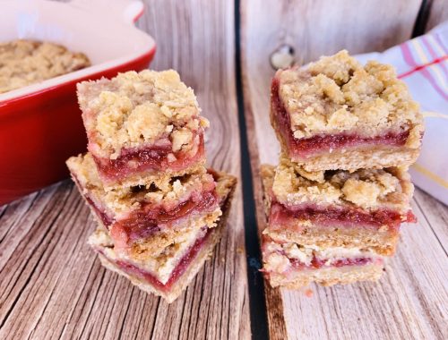 Rhubarb-Raspberry Crumble Bars – Recipe!