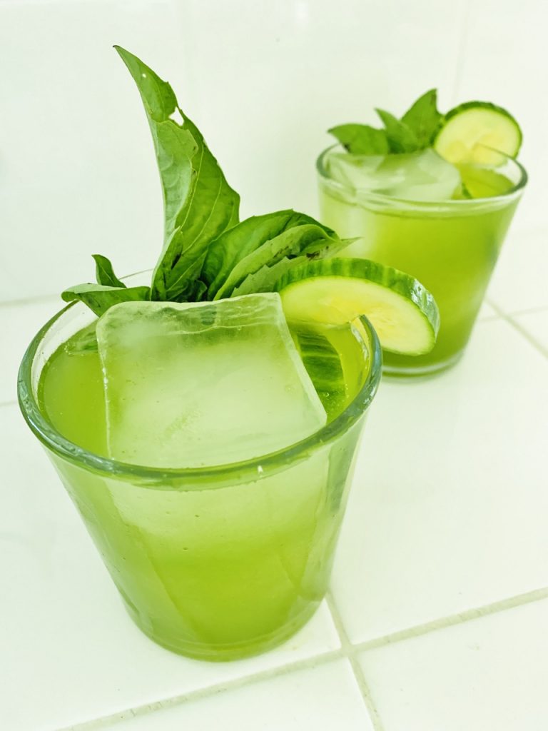 Basil Cucumber Gin & Tonic Recipe! Live. Love. Laugh. Food.