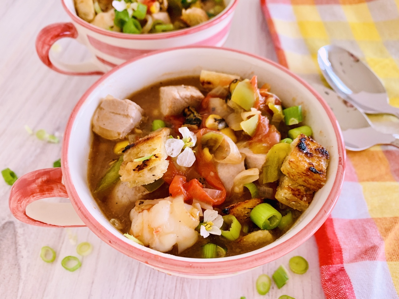 Chunky Summer Vegetable Seafood Chowdah with Sourdough Croutons – Recipe! Image 6