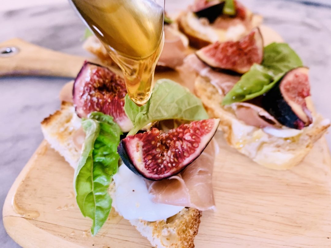 Whipped Goat Cheese, Prosciutto, Fig & Honey Toasts Recipe! Live