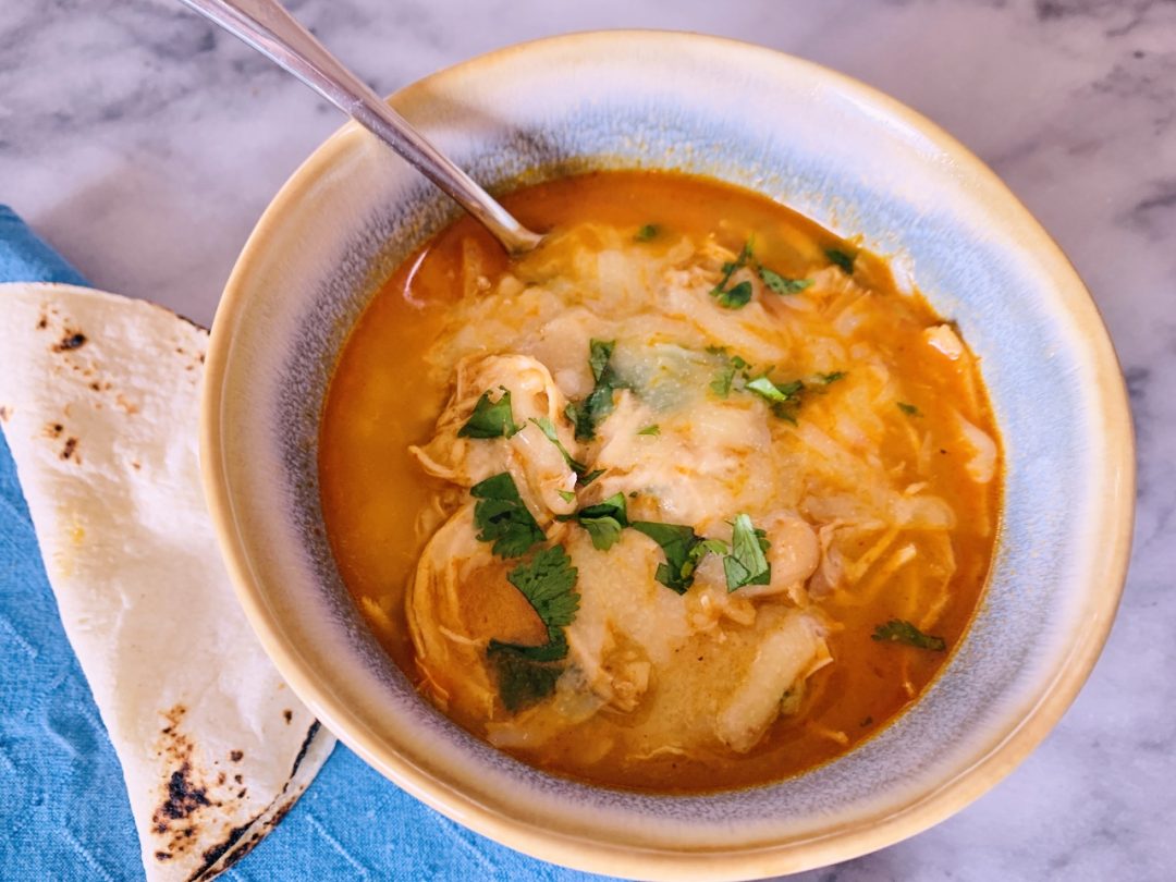 6Ingredient Chicken and White Bean Enchilada Soup Recipe! Live