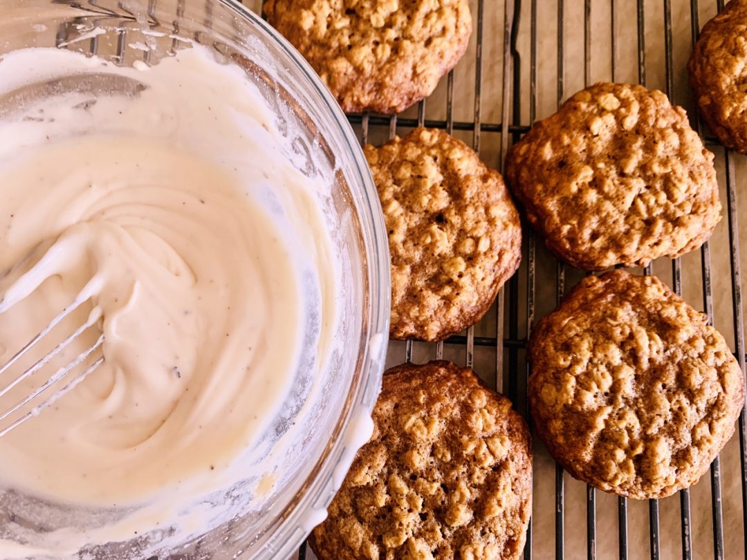Iced Brown Butter Pumpkin Oatmeal Cookies Recipe! Live. Love. Laugh