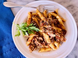 Leftover Shredded Pork Penne in a Calabrian Chile Tomato Sauce 011 (1280×960) Image 1