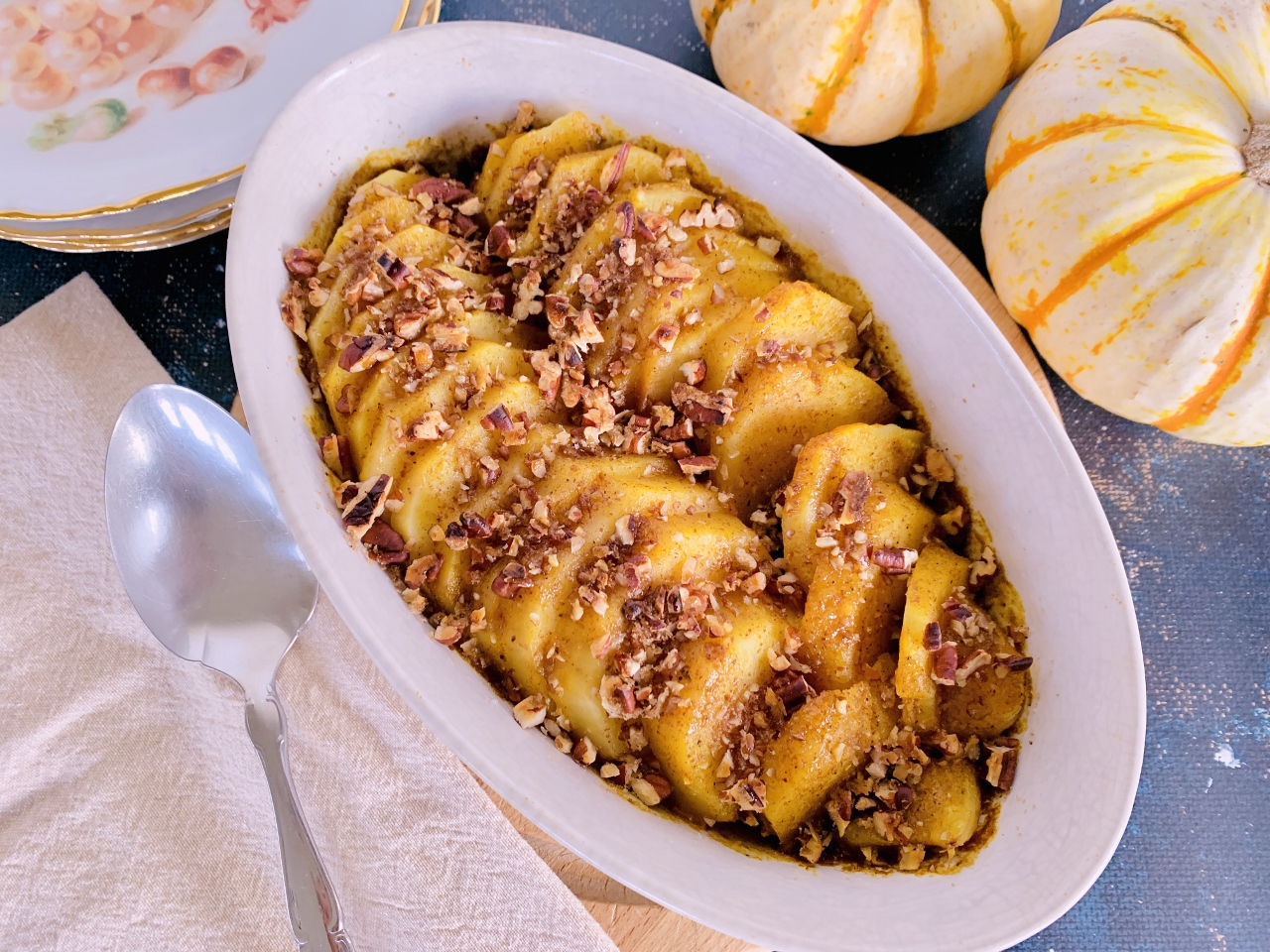 Vindaloo Scalloped Sweet Potatoes with Brown Sugar Pecans – Recipe! Image 2