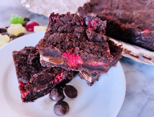 Crunchy Dark Chocolate Raspberry Bars – Recipe!