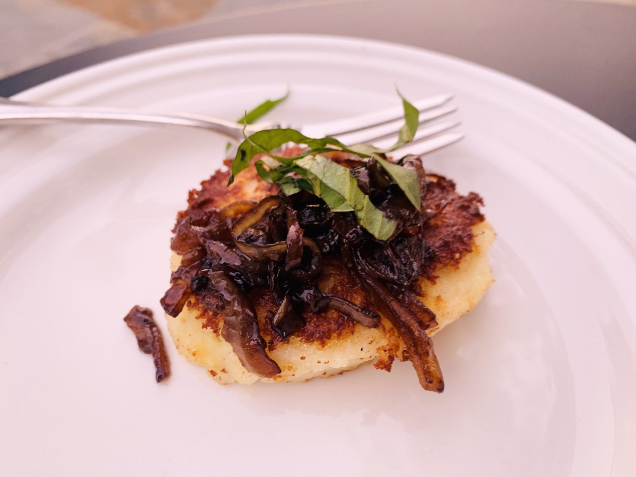 Potato Pancakes with Balsamic Onions and Basil – Recipe! Image 2