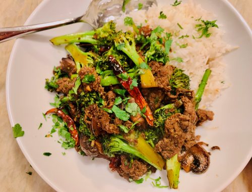 Fiery Beef and Broccoli with Mushrooms – Recipe!