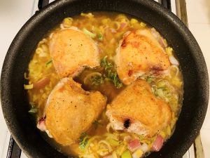 02-22 Braised Chicken Thighs with Leeks and Orzo 008 Image 1