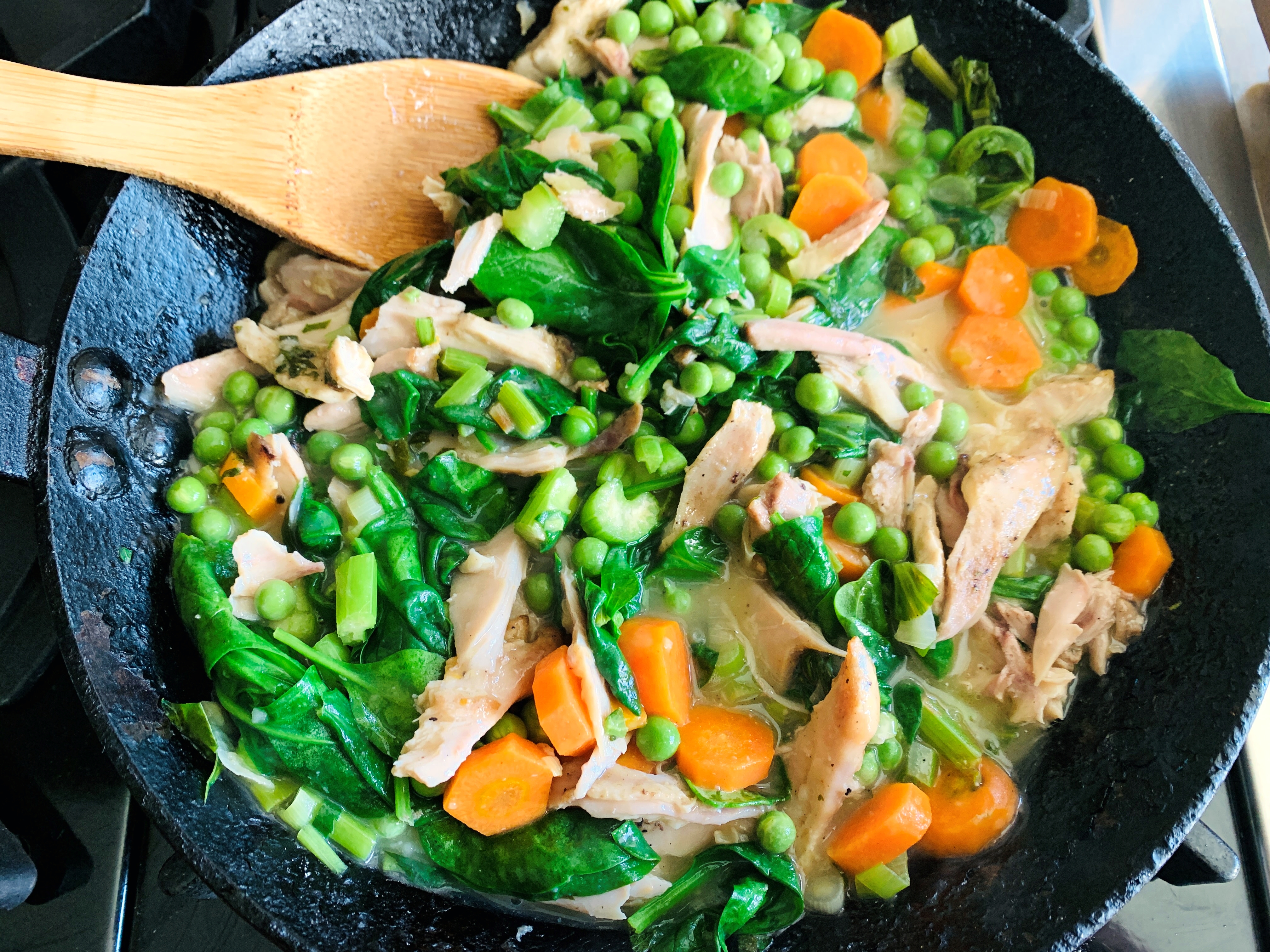 Chicken and Spinach Skillet Pot Pie – Recipe! Image 3