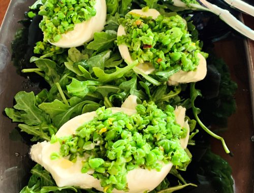 Pea Chutney and Burrata Salad – Recipe!