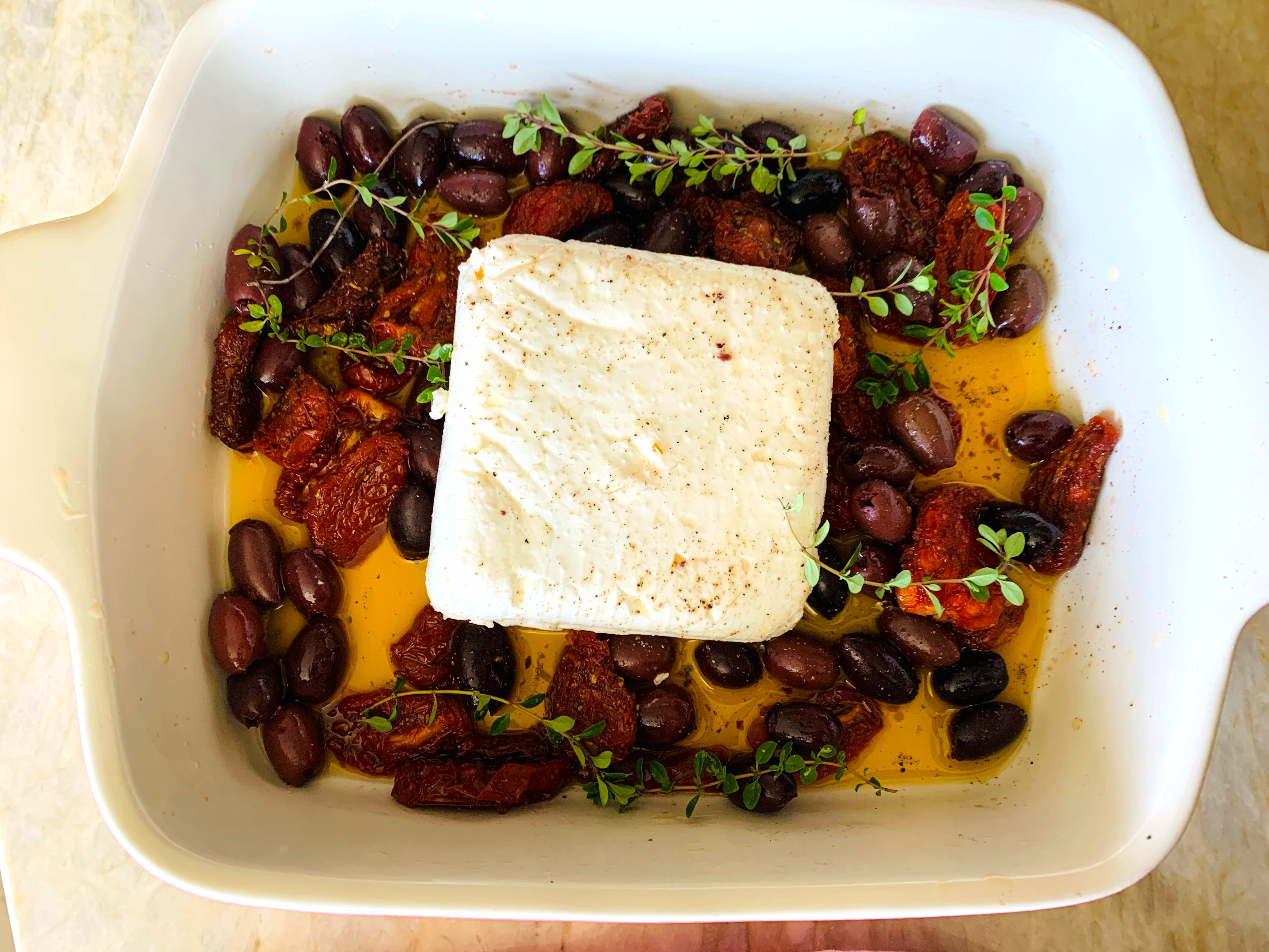 Baked Feta with Sundried Tomatoes and Kalamata Olives – Recipe! Image 3