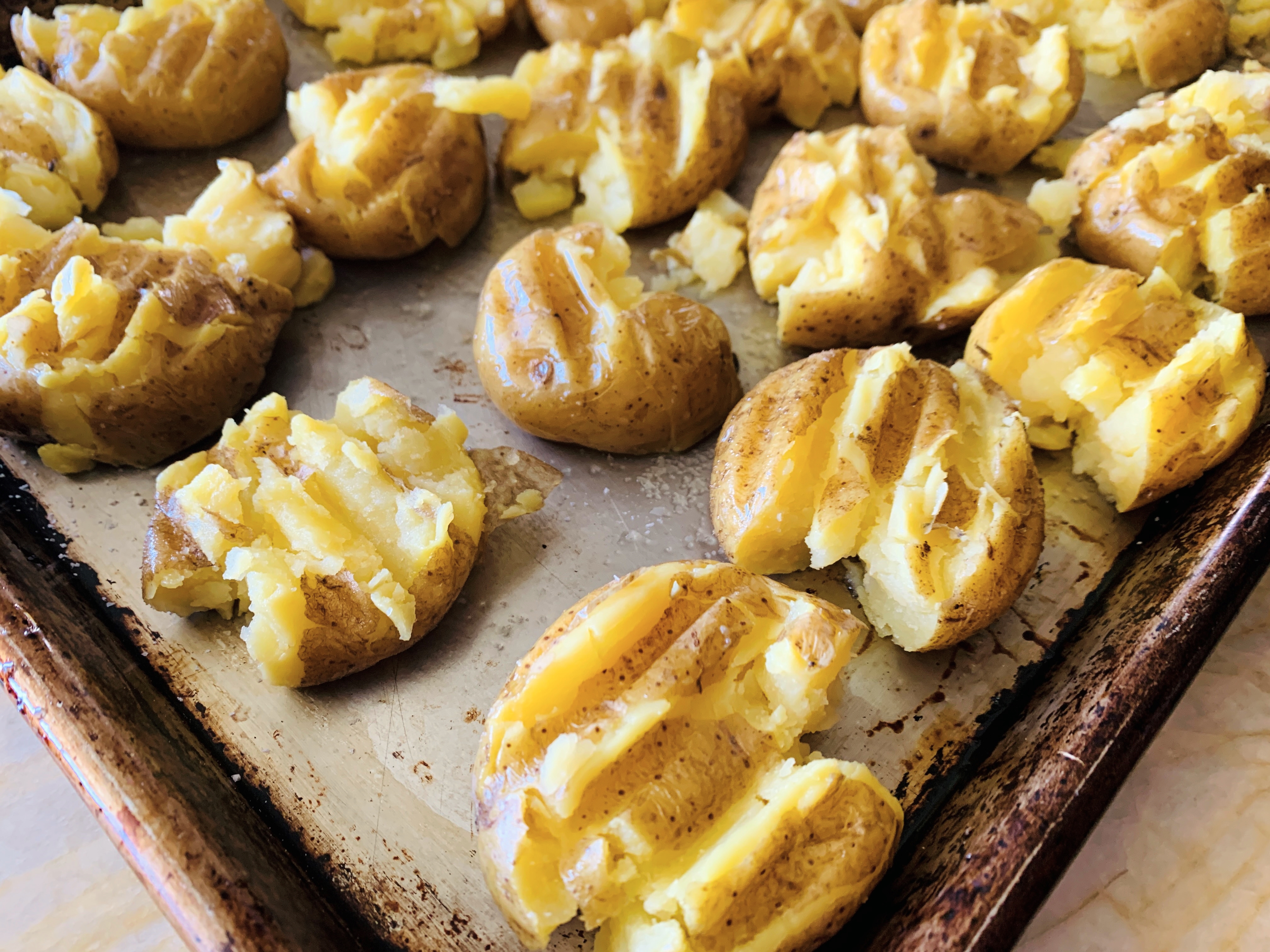 Crispy Parmesan Smashed Potatoes – Recipe! Image 4