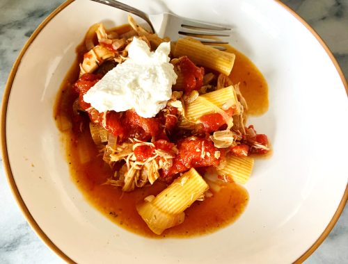 Instant Pot Chicken Sugo Rigatoni with Ricotta – Recipe!