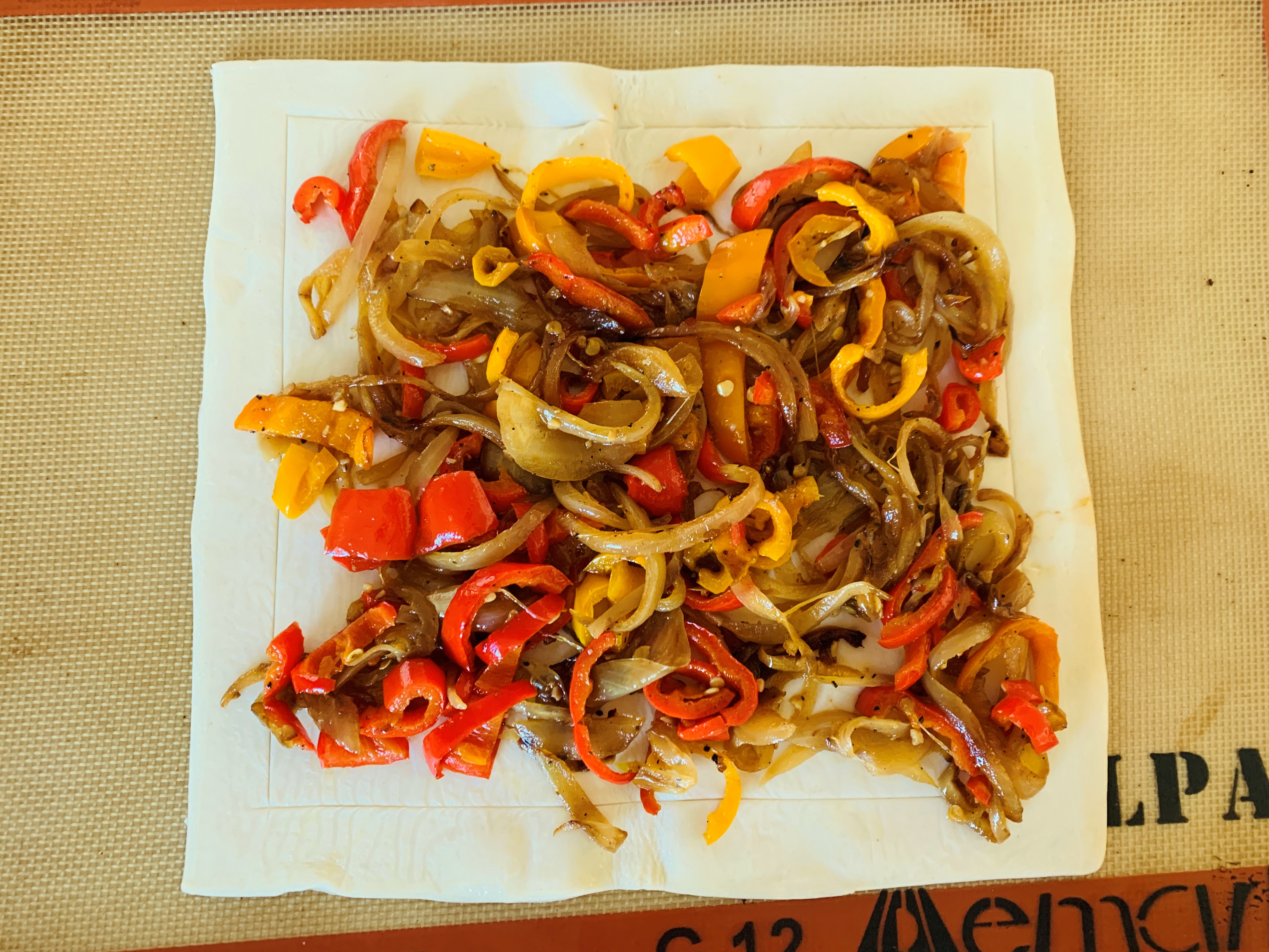 Easy Taleggio, Sweet Peppers and Caramelized Onion Tart – Recipe! Image 3
