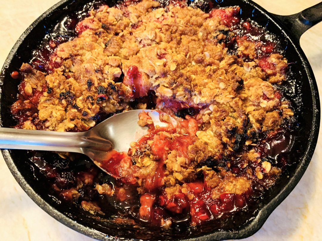 Wood-Fired Strawberry Blueberry Oatmeal Crisp – Recipe! Image 1