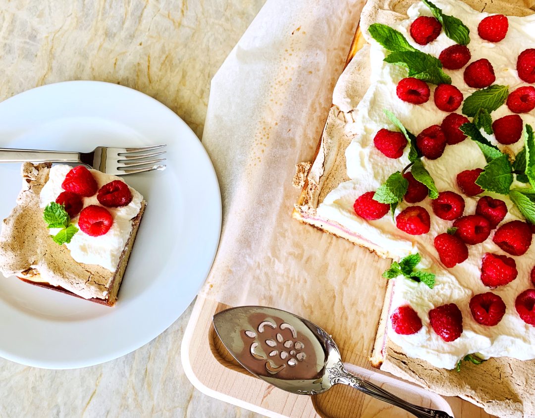 Baked Raspberry Meringue Cream Cake – Recipe! Image 1