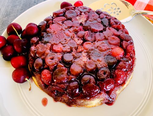 Cherry Bourbon Upside Down Cake – Recipe!