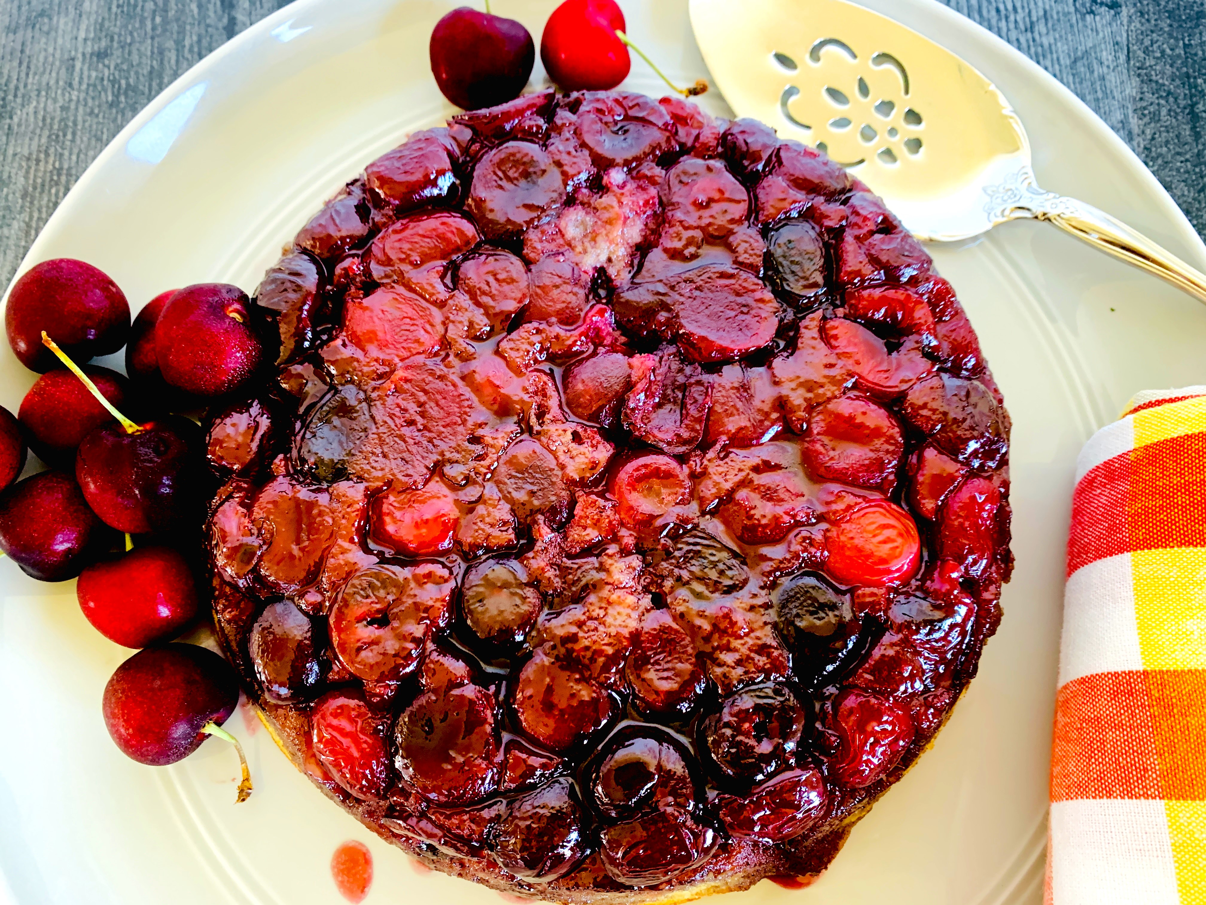Cherry Bourbon Upside Down Cake – Recipe! Image 3