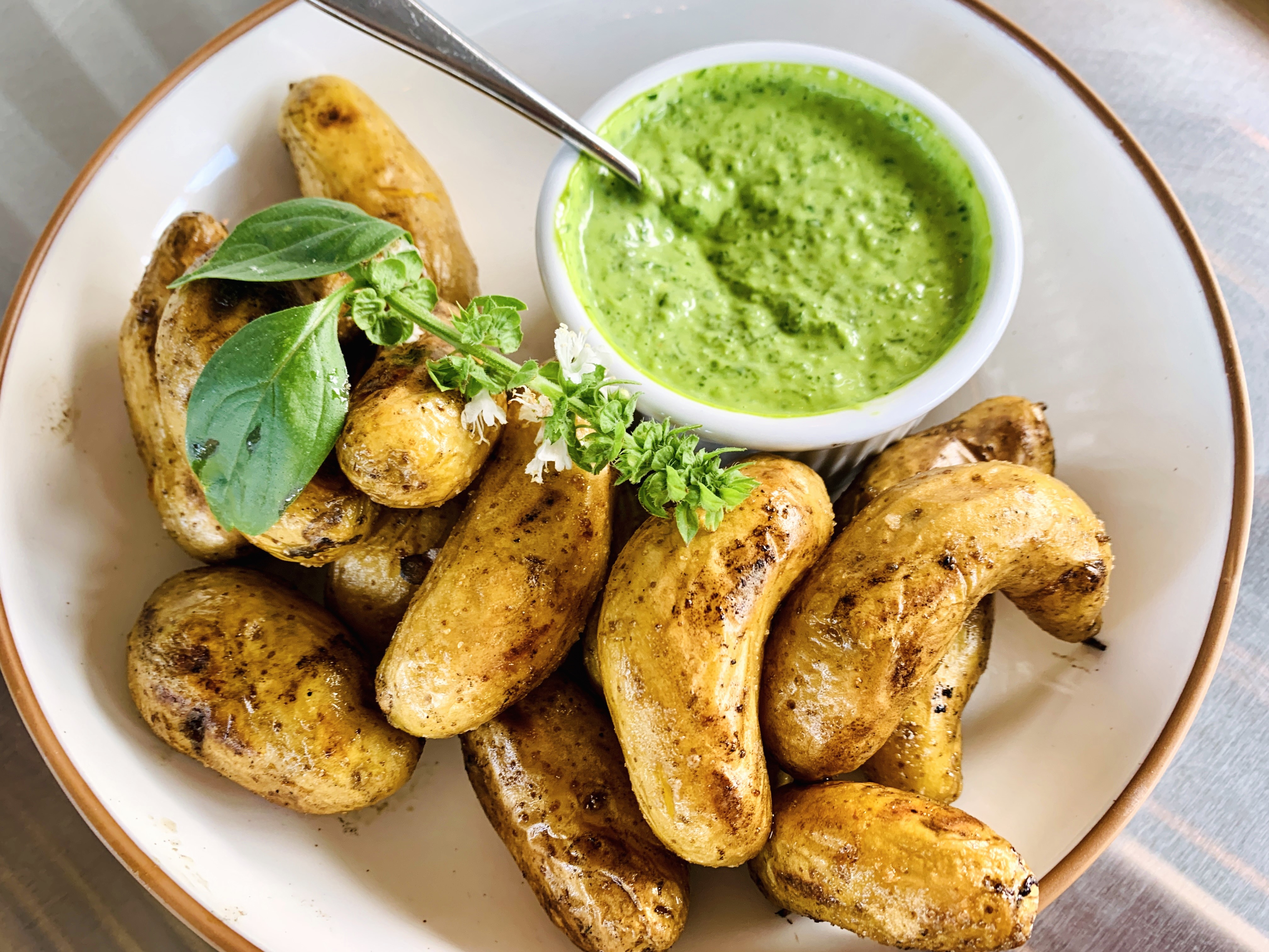 Grilled Fingerlings with Creamy Jalapeno Green Goddess – Recipe! Image 2