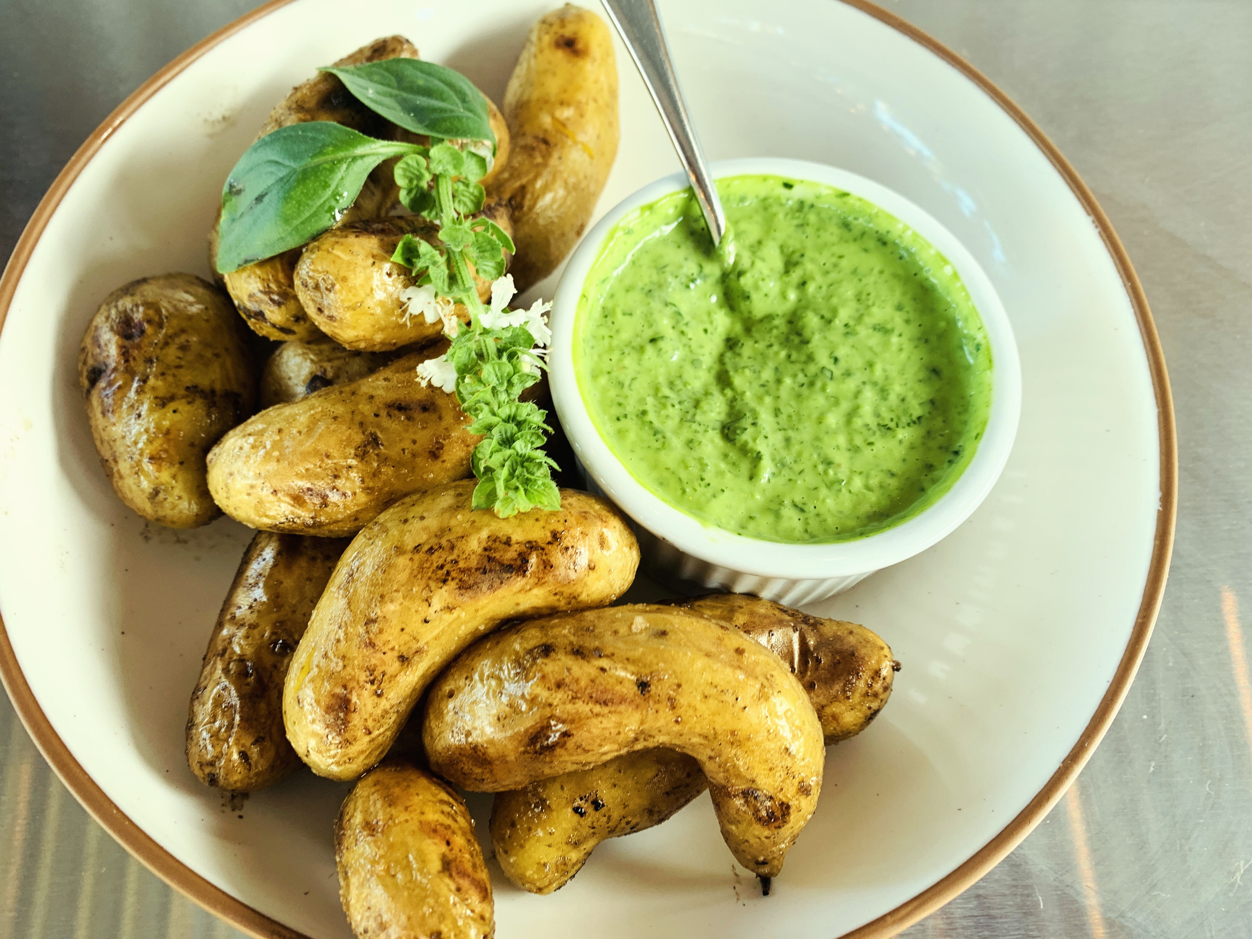 Grilled Fingerlings with Creamy Jalapeno Green Goddess – Recipe! Image 4