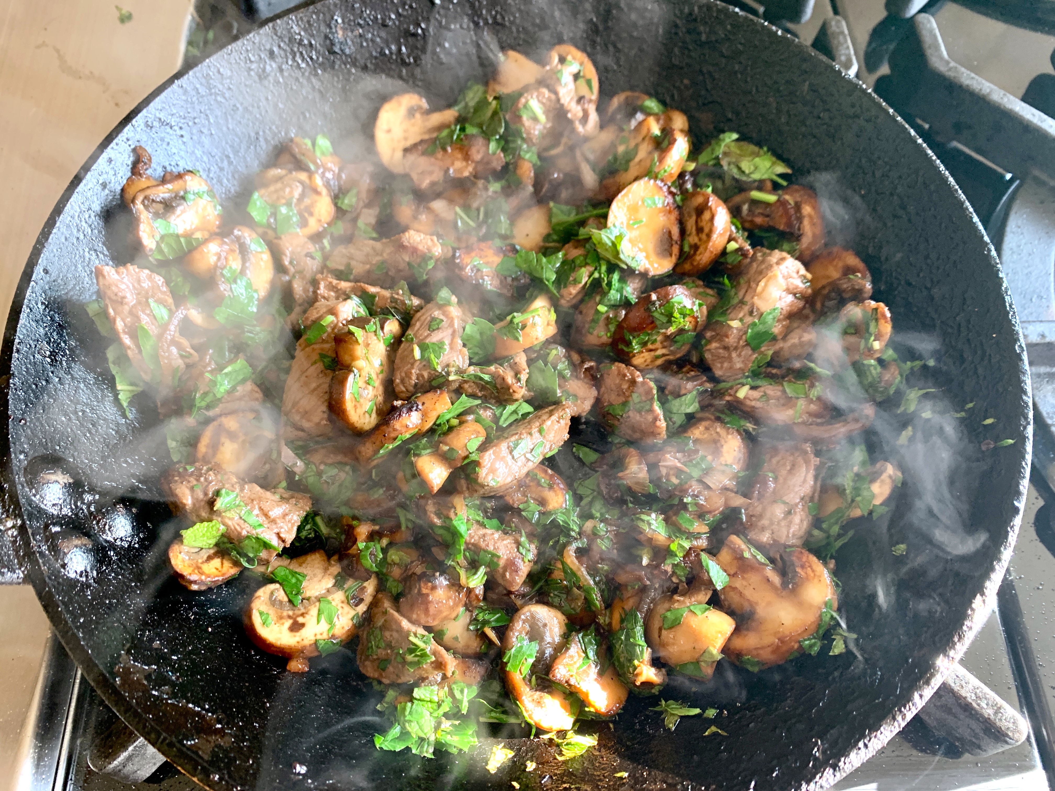 Herby Butter Steak and Mushroom Skillet – Recipe! Image 4