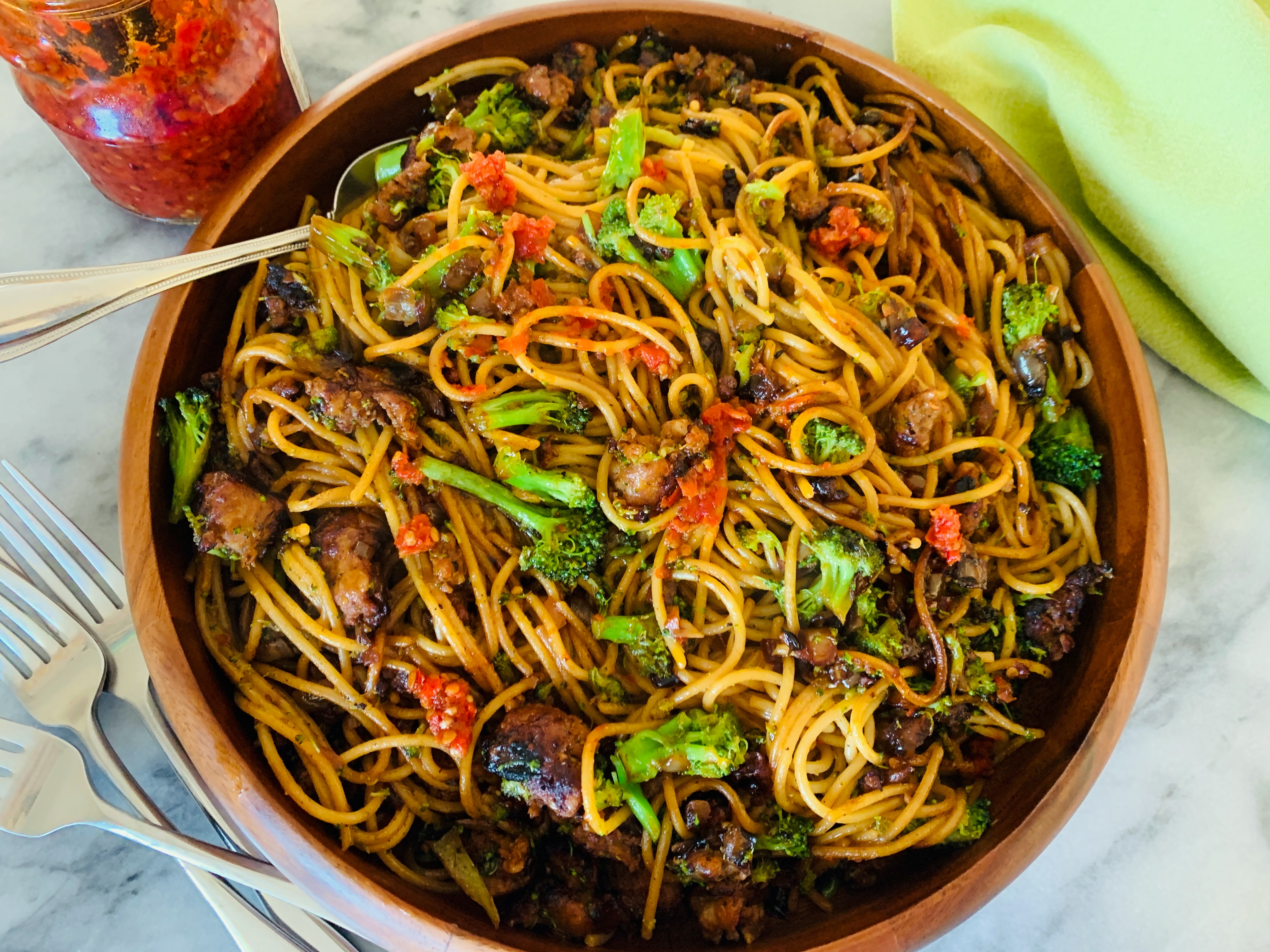 Spicy Ground Pork and Broccoli Noodles – Recipe! Image 4