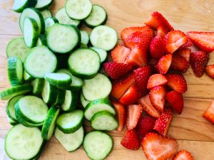 06-22 Yogurt Honey Tahini Cucumber and Strawberry Salad 002 Image 1