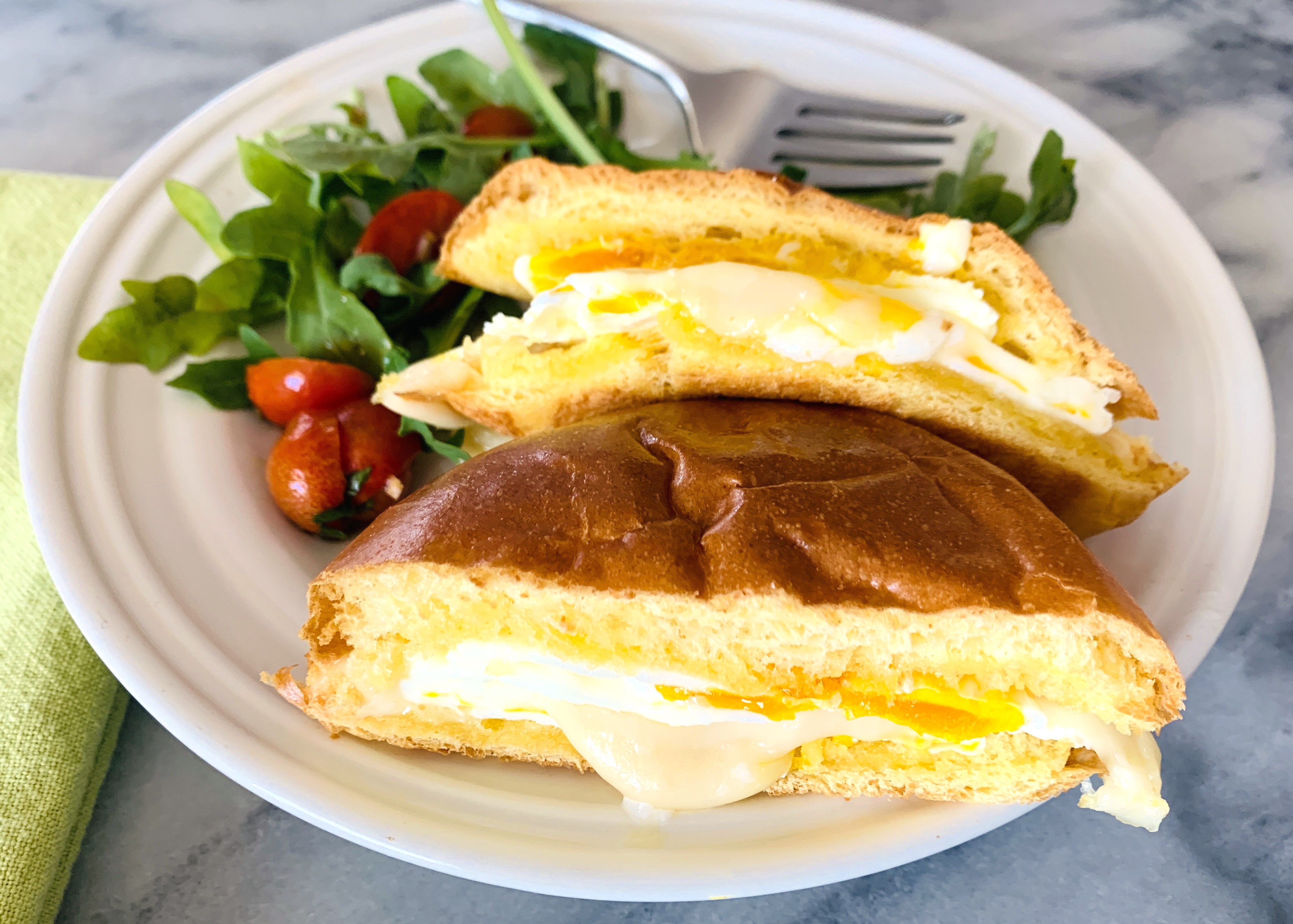 Fried Duck Egg Breakfast Sandwich on Brioche Bun – Recipe! Image 2