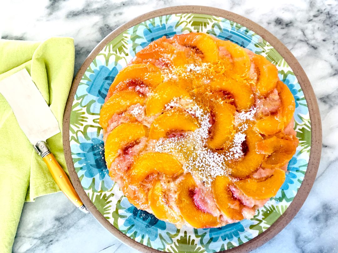 Jammy Peach Upside Down Cake – Recipe! Image 1