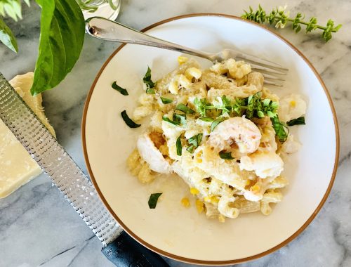 Instant Pot Creamy Ricotta Corn and Shrimp Pasta – Recipe!