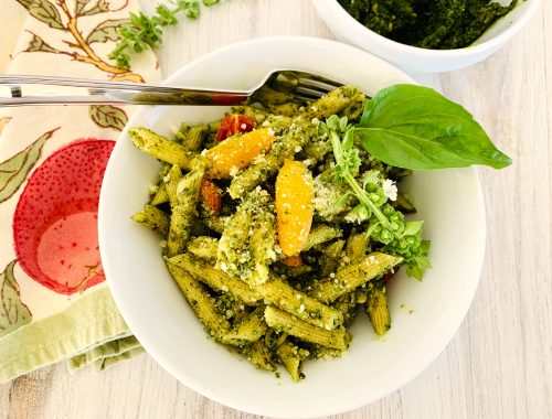 Smoky Pesto Pasta Salad – Recipe!
