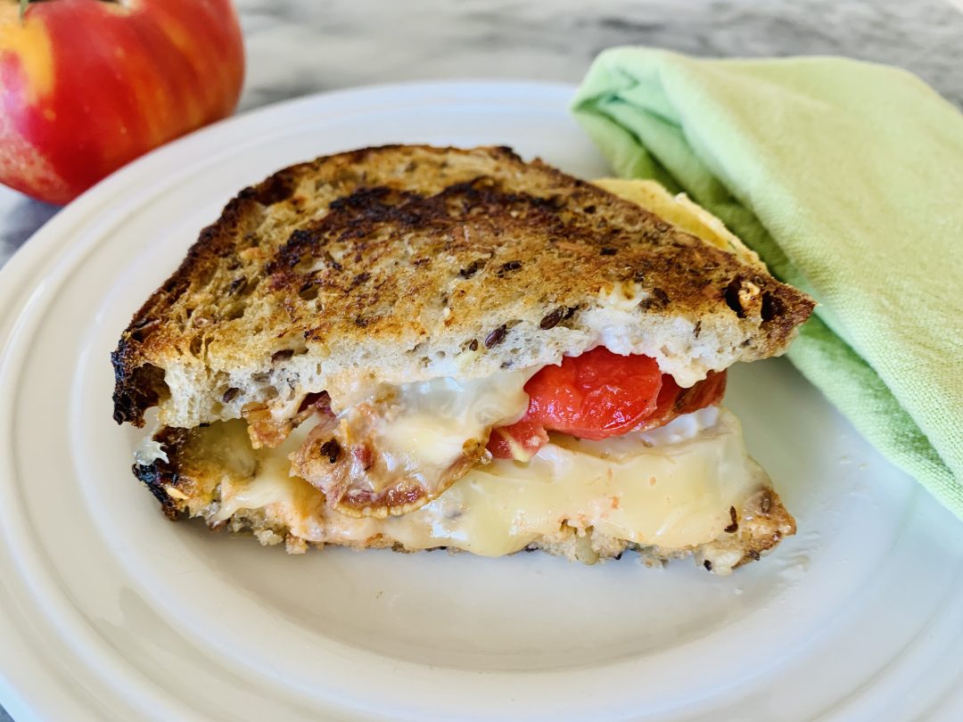 Heirloom Tomato and Crispy Salami Grilled Cheese Sandwiches – Recipe! Image 1