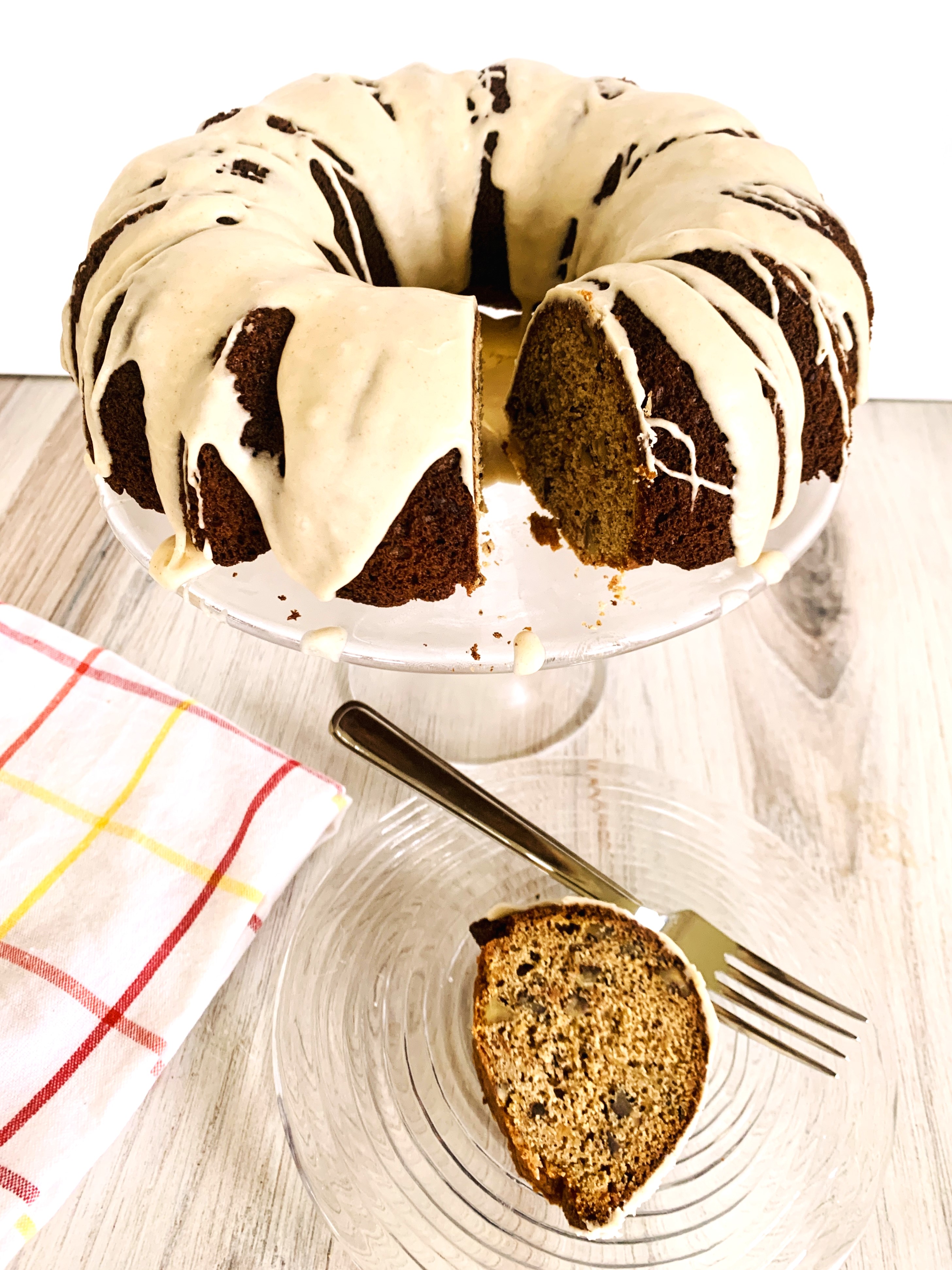 Apple Cinnamon Pecan Bundt Cake with Brown Butter Glaze – Recipe! Image 2