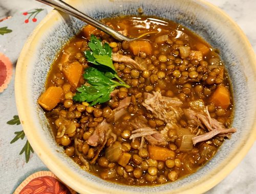 Instant Pot Leftover Turkey Leg Lentils – Recipe!