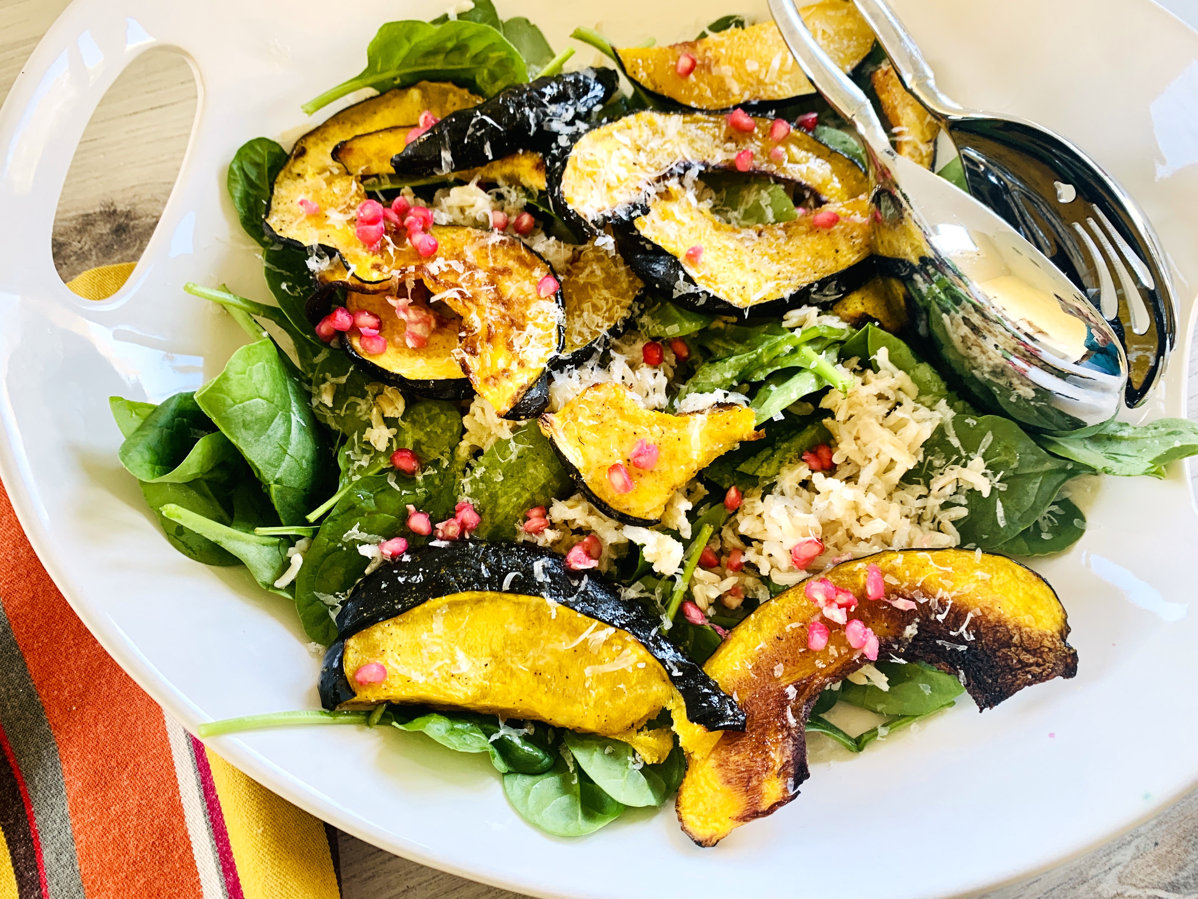 Roasted Acorn Squash Spinach Salad – Recipe! Image 2