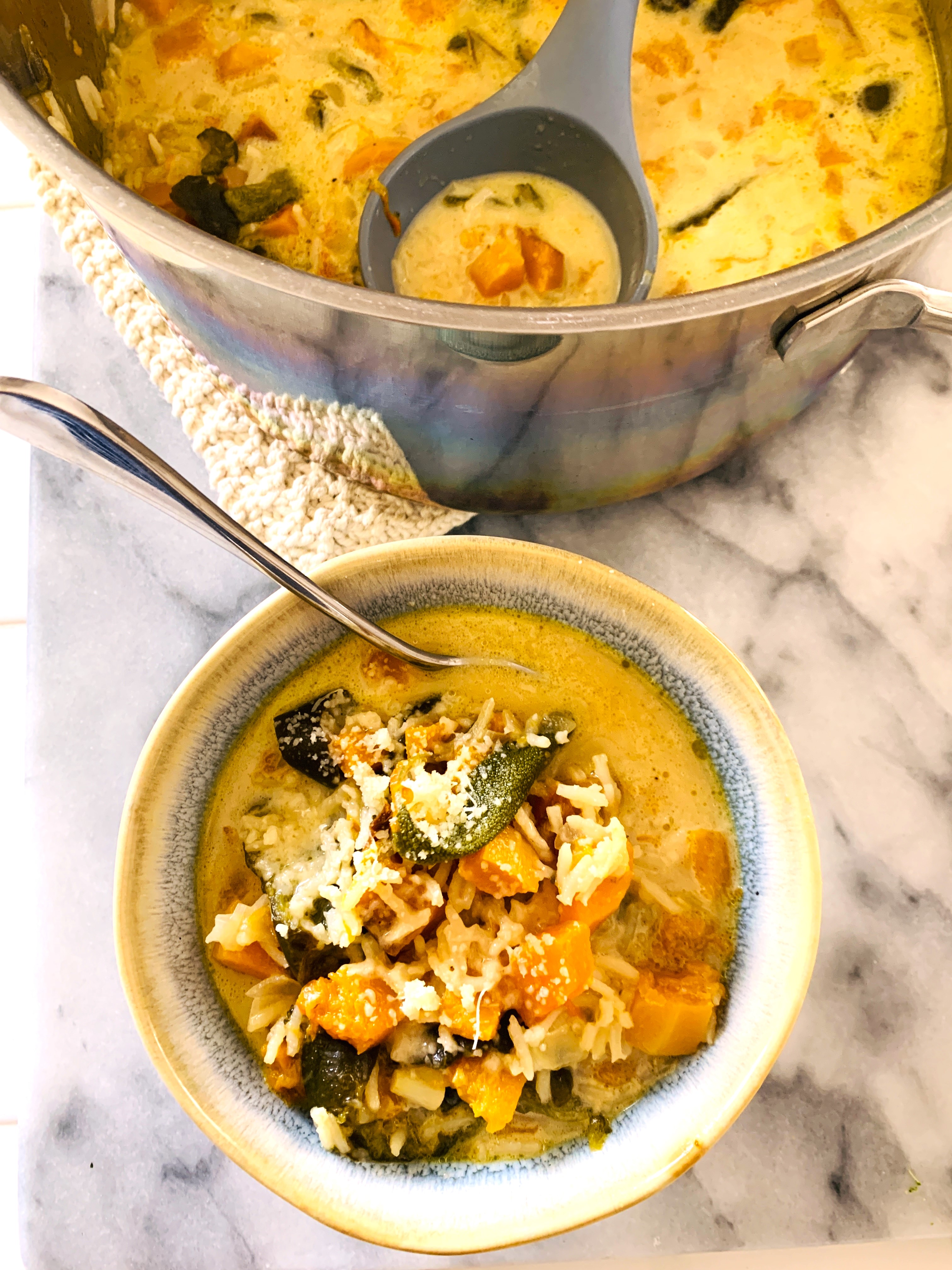 Roasted Butternut Squash, Poblano and Rice Soup – Recipe! Image 3