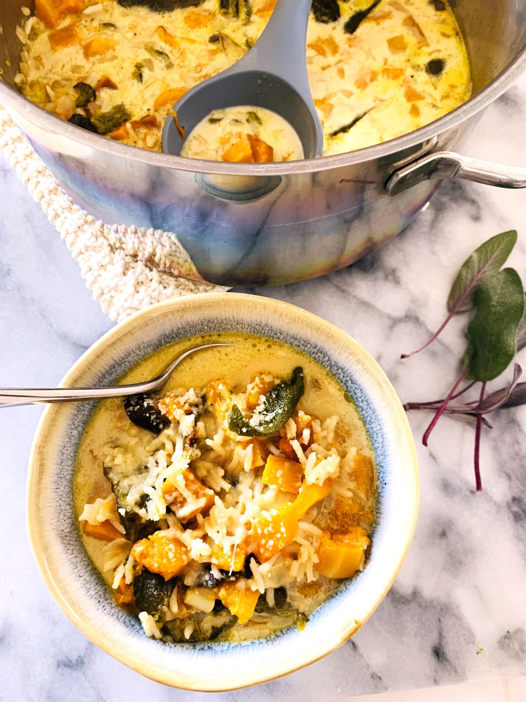 Roasted Butternut Squash, Poblano and Rice Soup – Recipe! Image 1