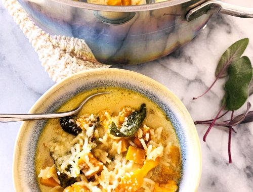 Roasted Butternut Squash, Poblano and Rice Soup – Recipe!
