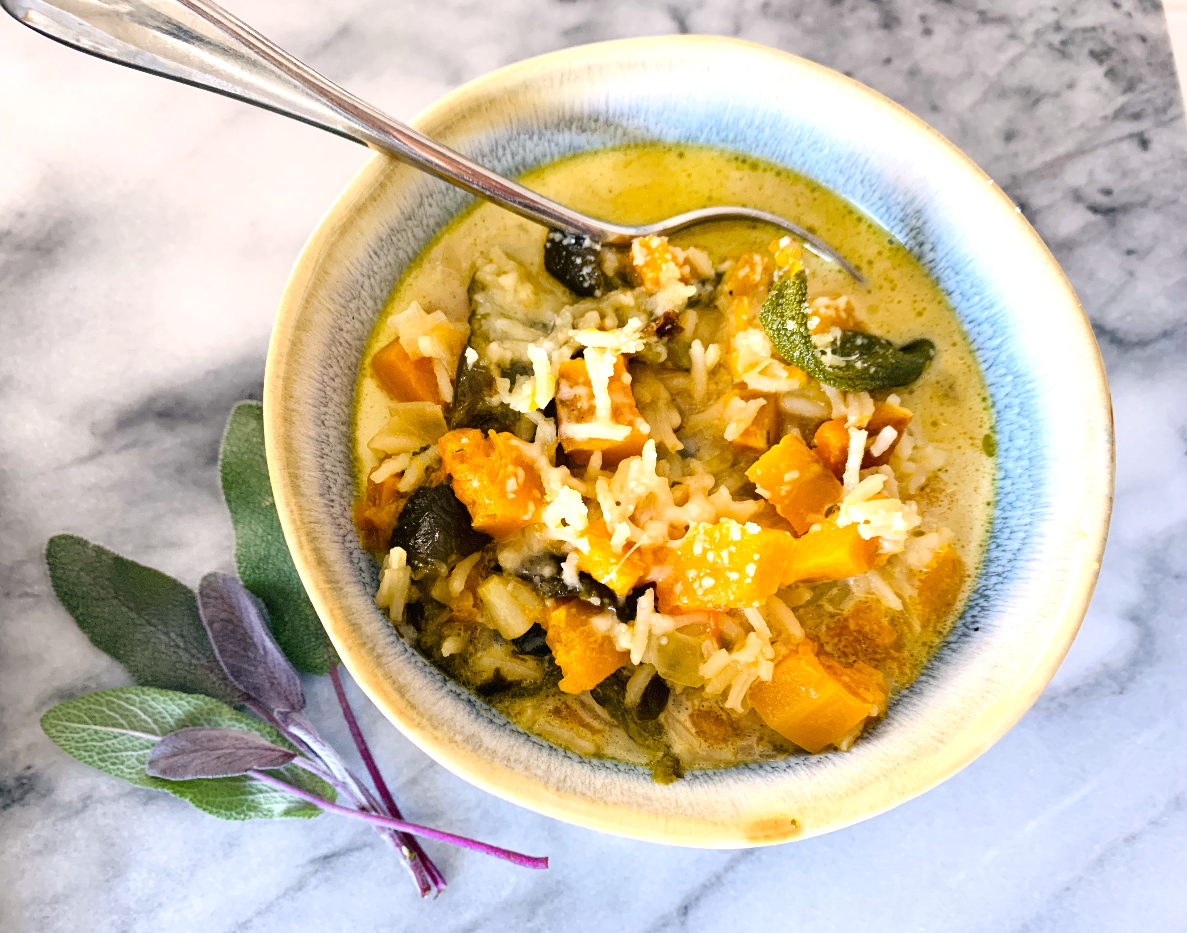 Roasted Butternut Squash, Poblano and Rice Soup – Recipe! Image 2