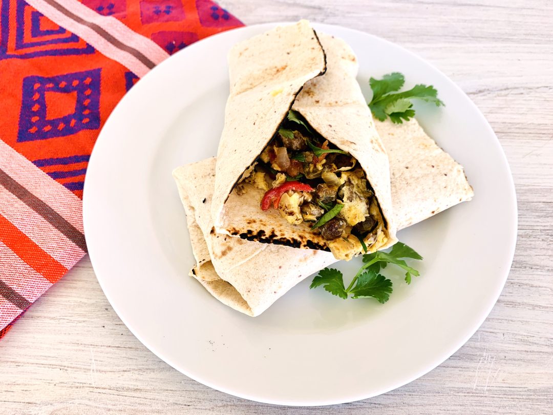 Vegetarian Machaca Breakfast Burritos – Recipe! Image 1
