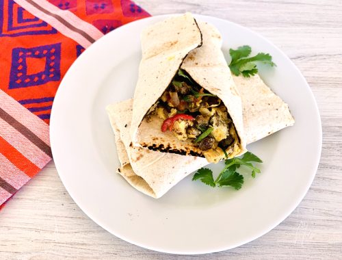 Vegetarian Machaca Breakfast Burritos – Recipe!