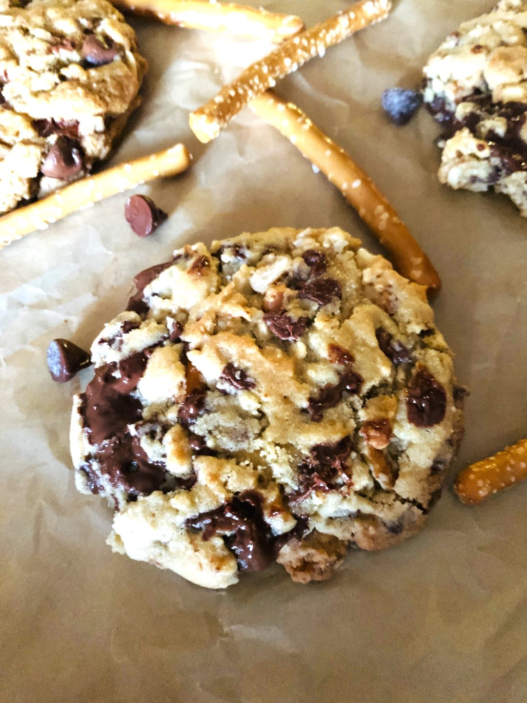 Chocolate Chunk Pretzel Cookies Recipe! Live. Love. Laugh. Food.
