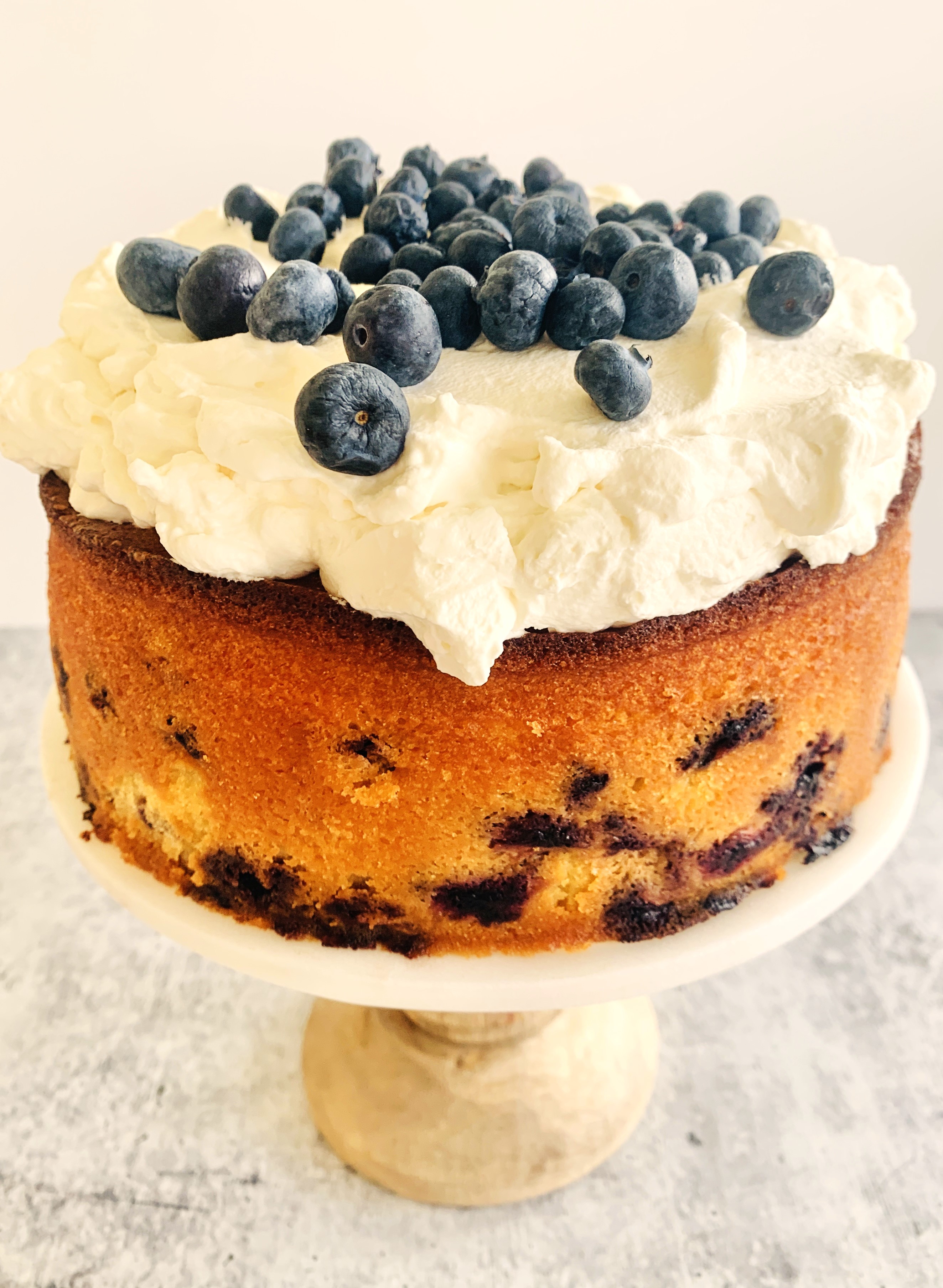 Lemon Blueberry Olive Oil Cake with Crème Fraiche Whipped Cream – Recipe! Image 2