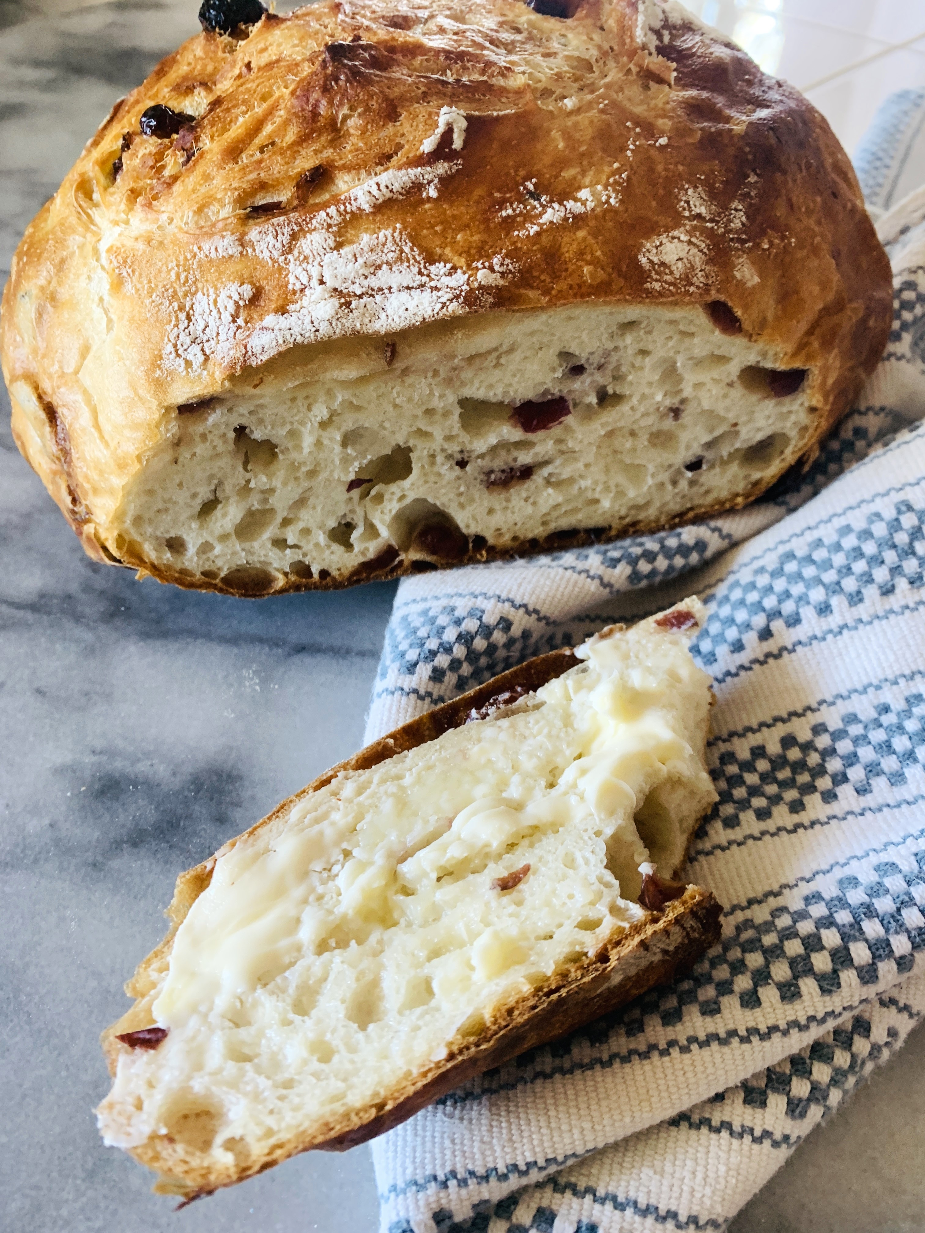 No-Knead Dried Cranberry Loaf – Recipe! Image 4
