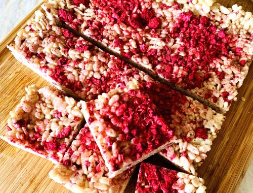 Raspberry Rice Krispie Treats – Recipe!