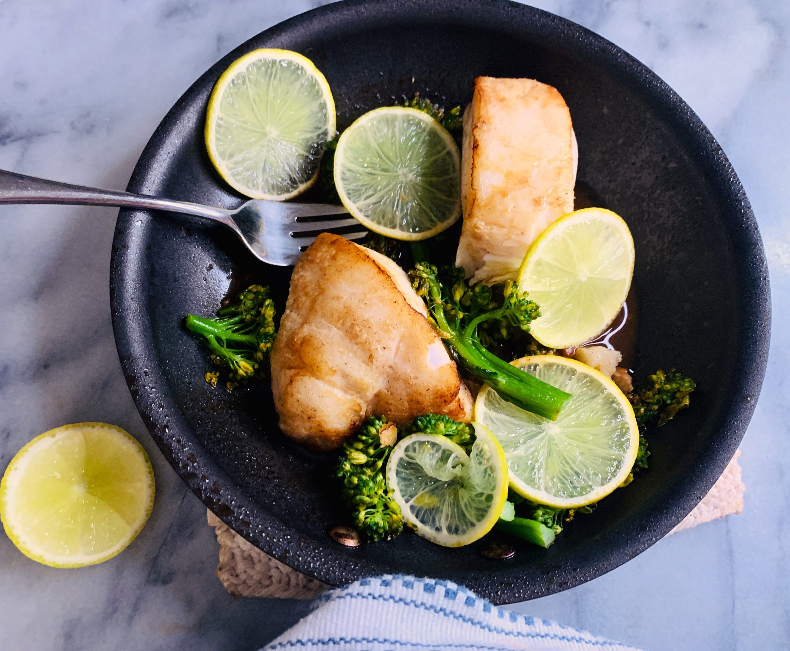 Skillet Soy Ginger Butter Halibut and Broccolini – Recipe! Image 2