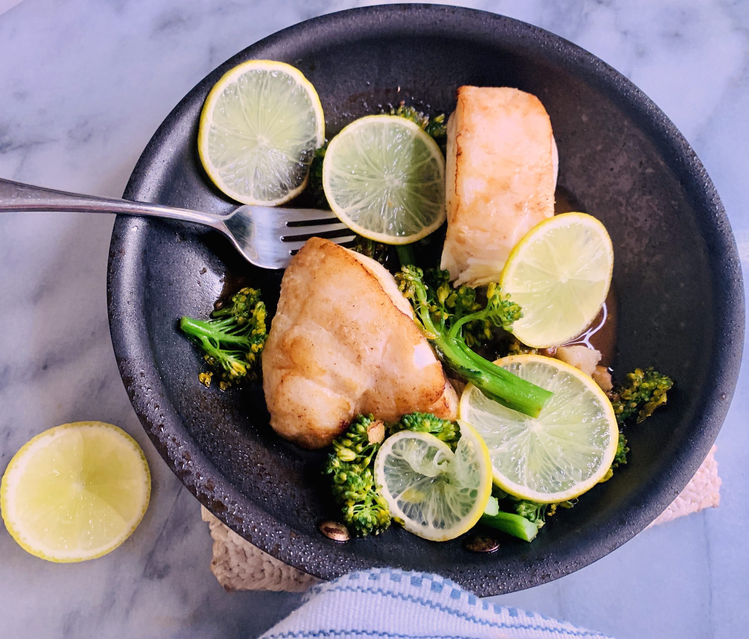 Skillet Soy Ginger Butter Halibut and Broccolini – Recipe! Image 3